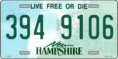 NH license plate 3949106