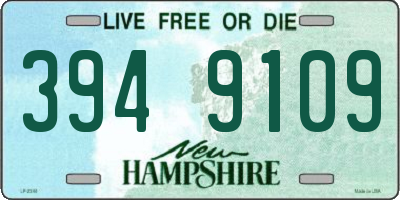 NH license plate 3949109