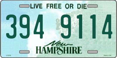 NH license plate 3949114