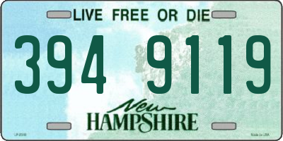 NH license plate 3949119