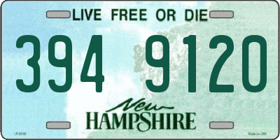 NH license plate 3949120