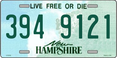 NH license plate 3949121