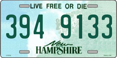 NH license plate 3949133