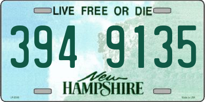 NH license plate 3949135