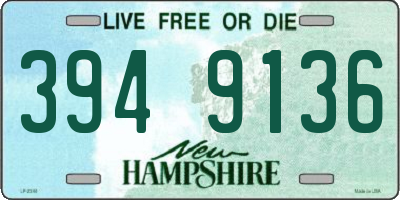 NH license plate 3949136