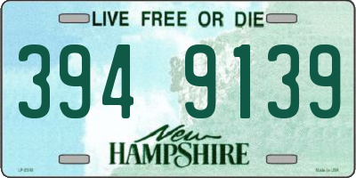 NH license plate 3949139