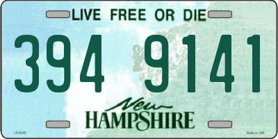NH license plate 3949141