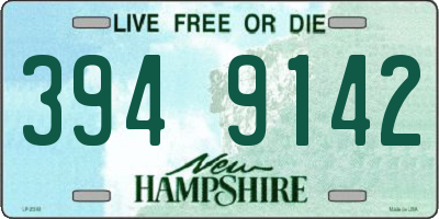 NH license plate 3949142