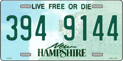 NH license plate 3949144
