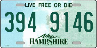 NH license plate 3949146