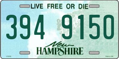 NH license plate 3949150