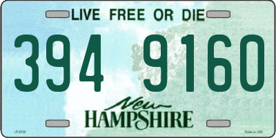 NH license plate 3949160