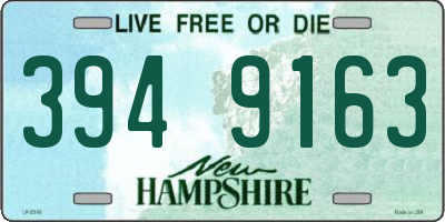 NH license plate 3949163