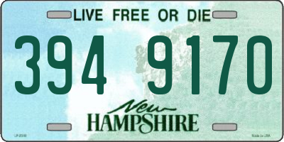NH license plate 3949170
