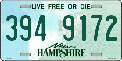 NH license plate 3949172