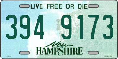 NH license plate 3949173