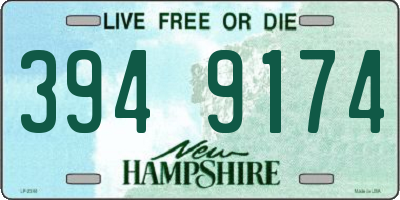 NH license plate 3949174