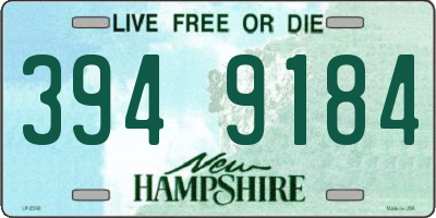 NH license plate 3949184