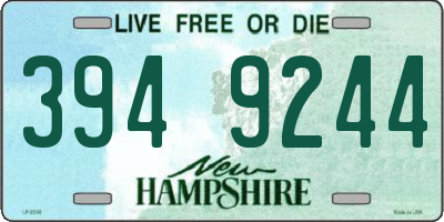 NH license plate 3949244