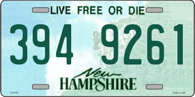 NH license plate 3949261