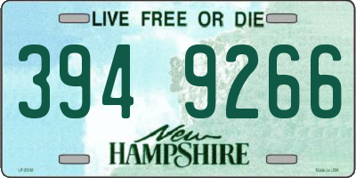 NH license plate 3949266