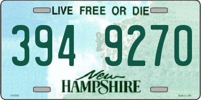 NH license plate 3949270