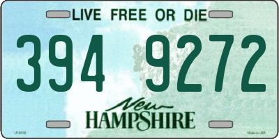 NH license plate 3949272
