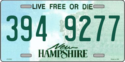 NH license plate 3949277