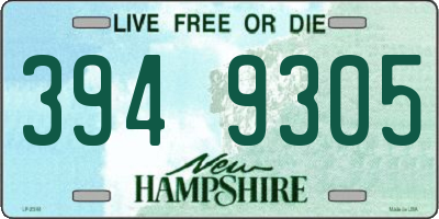NH license plate 3949305