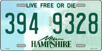 NH license plate 3949328
