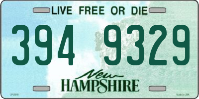 NH license plate 3949329