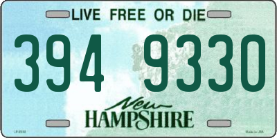 NH license plate 3949330