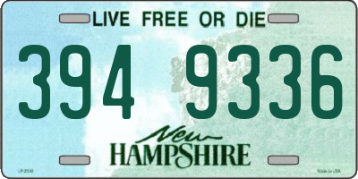 NH license plate 3949336