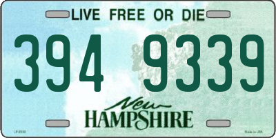 NH license plate 3949339