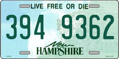NH license plate 3949362