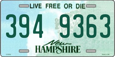 NH license plate 3949363