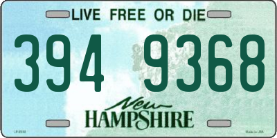NH license plate 3949368