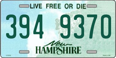 NH license plate 3949370