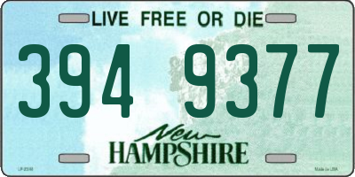 NH license plate 3949377