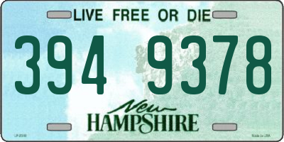 NH license plate 3949378