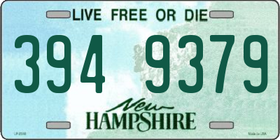NH license plate 3949379