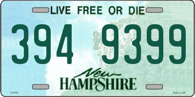 NH license plate 3949399