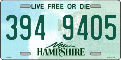 NH license plate 3949405