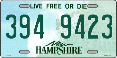 NH license plate 3949423