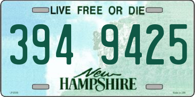 NH license plate 3949425