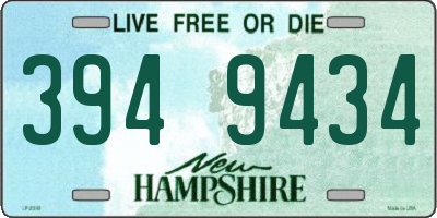 NH license plate 3949434