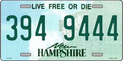NH license plate 3949444