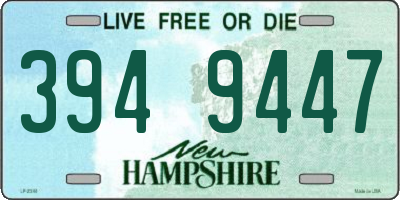 NH license plate 3949447