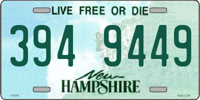 NH license plate 3949449