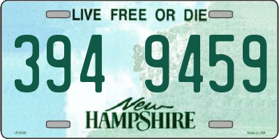 NH license plate 3949459